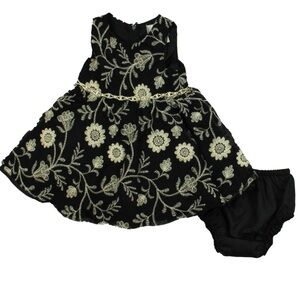 Rare Editions Girls Black | White Special Occasion Dress size: 18 Months
